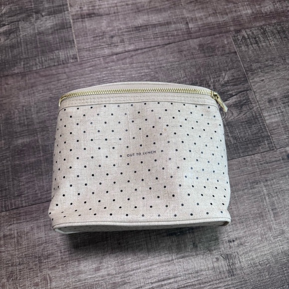 kate spade Handbags - Kate Spade Cream and Black Dot Cosmetic Bag
